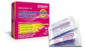 Амінокапронова кислота в ніс при вагітності