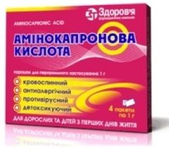 Амінокапронова кислота в ніс при вагітності